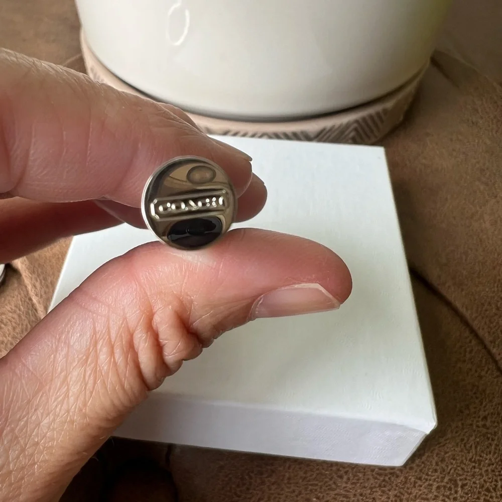 Coach Light Blue Daisy Keychain with Matching Pen - Picture 3 of 3